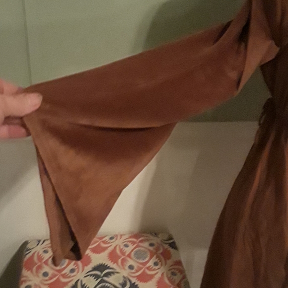 PRICE DROP TODAY BEAUTIFUL FAUX SUEDE DRESS - Picture 3 of 6